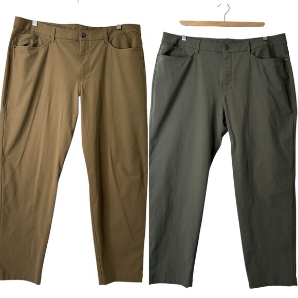 Lululemon LOt Of 2 Men's ABC Classic Fit Warpstreme Pants Mens 38x27 Performance